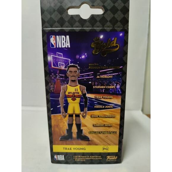 Funko Vinyl Gold Trae Young 5" Atlanta NBA 2021 - Picture 6 of 9
